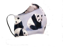 Load image into Gallery viewer, Panda Bears - -The giant panda, characterized by large, black patches around the eyes
