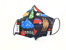 Load image into Gallery viewer, Canada - Canadian Provinces on Black Mask