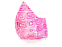 Load image into Gallery viewer, Geometric Motif Design - Pink on White