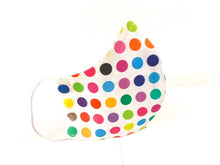 Load image into Gallery viewer, Geometric - Multicolor dots on white, an eye-catching piece.