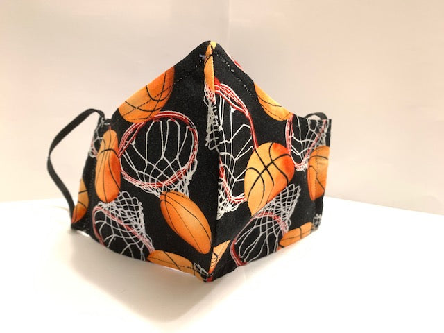 Sports - Basketballs and Hoops Mask