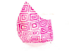 Load image into Gallery viewer, Geometric Motif Design - Pink on White
