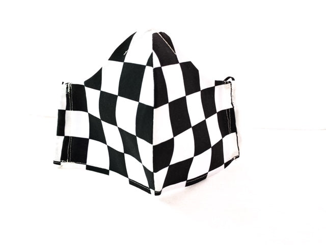 Geometric - Black/White Checkered, a pattern of B/W squares