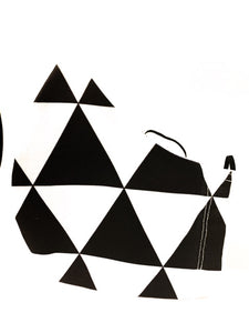Geometric - Black & White Triangles      SOLD OUT!